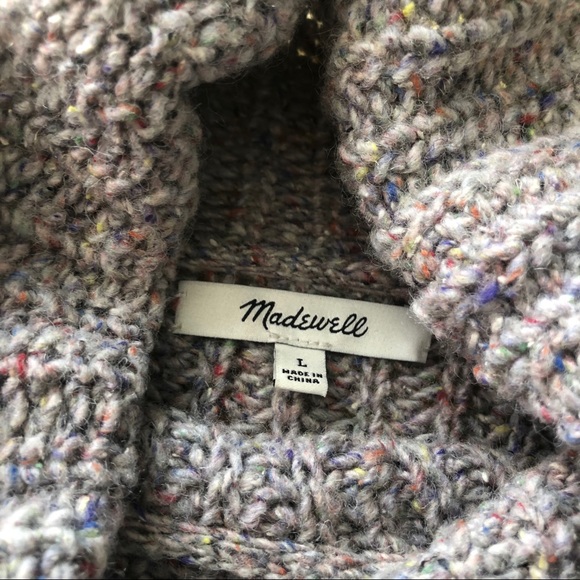 Madewell Color Flecked Ribbed Turtleneck Sweater - Picture 5 of 8